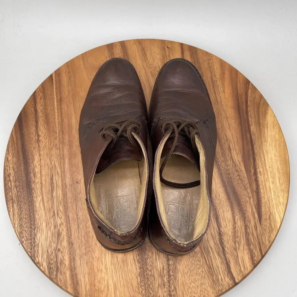Frye Oliver Boots Mens Size 10.5 D Brown Leather Chukka Ankle Casual Preppy